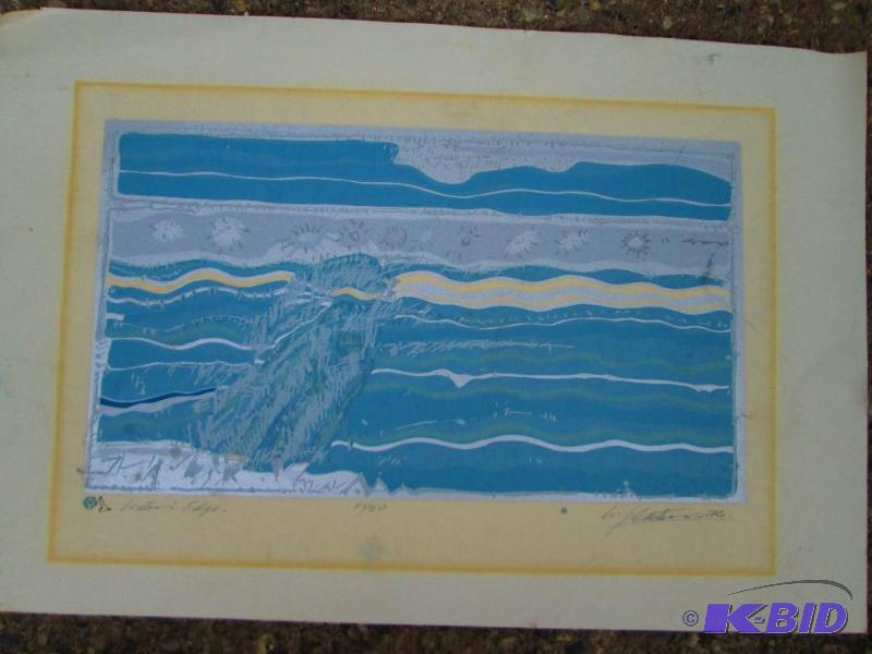 Waters Edge 4550 signed print...