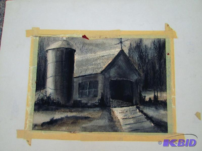Religious and farm scenes----double sided---s...
