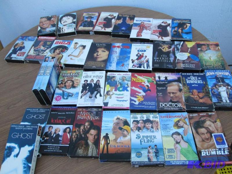 Lot of vhs tapes...
