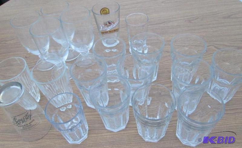 Lot of glasses and tumblers...