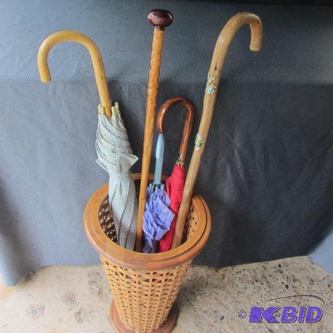 Umbrella Basket, Canes