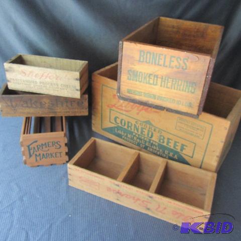 Vintage Wooden Boxes