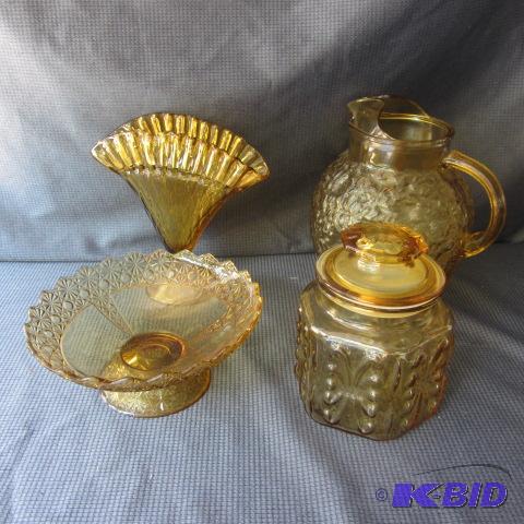 Amber Depression Glass