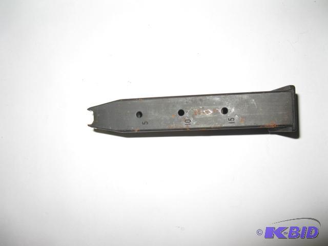 lot 31 image: Magazine for 9mm handgun, model unknown...
