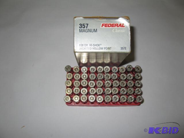 lot 35 image: 50 rounds of .357 Mag Ammo...