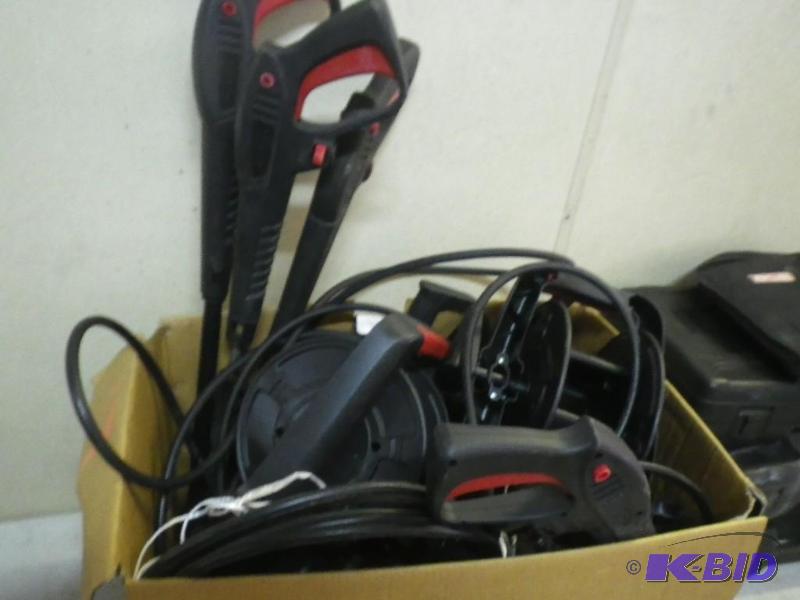 Pressure washer, hoses, guns, reels, most loo...
