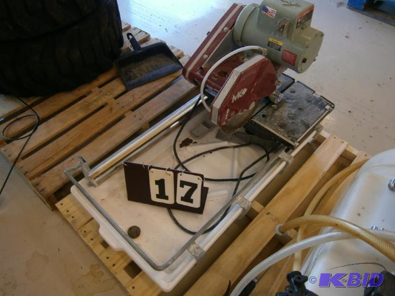 MK 10 in. tile saw....