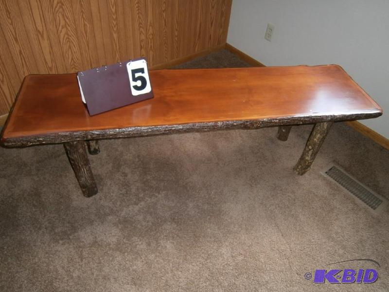 Log bench, custom made....