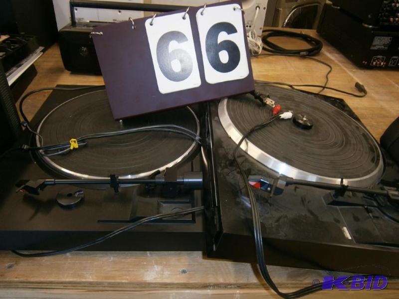 (2) old school turntables....