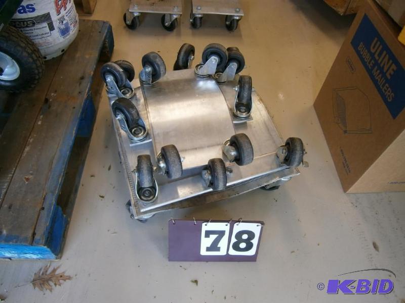 Front and rear aluminum car dolly....