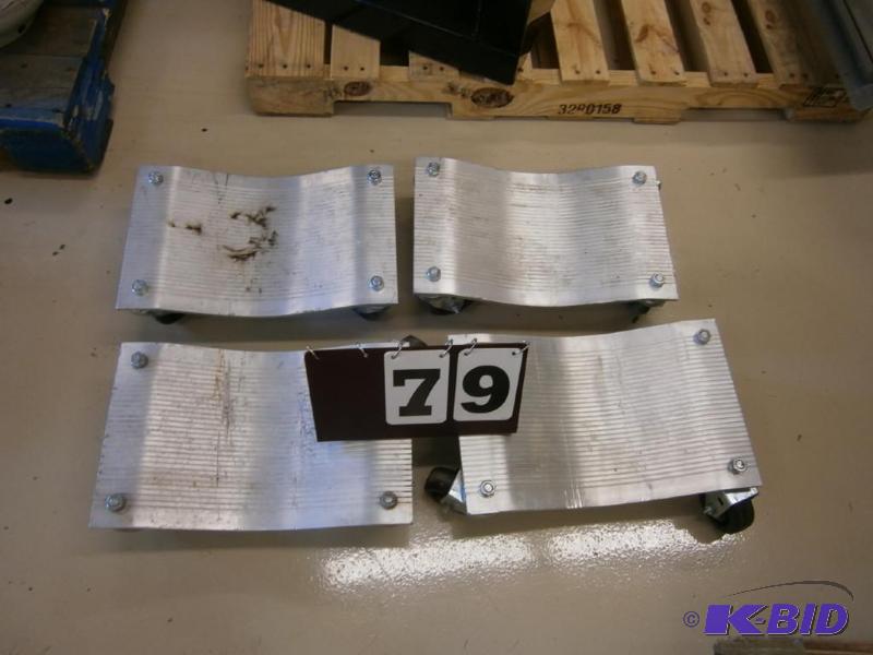 Front and rear aluminum car dolly....