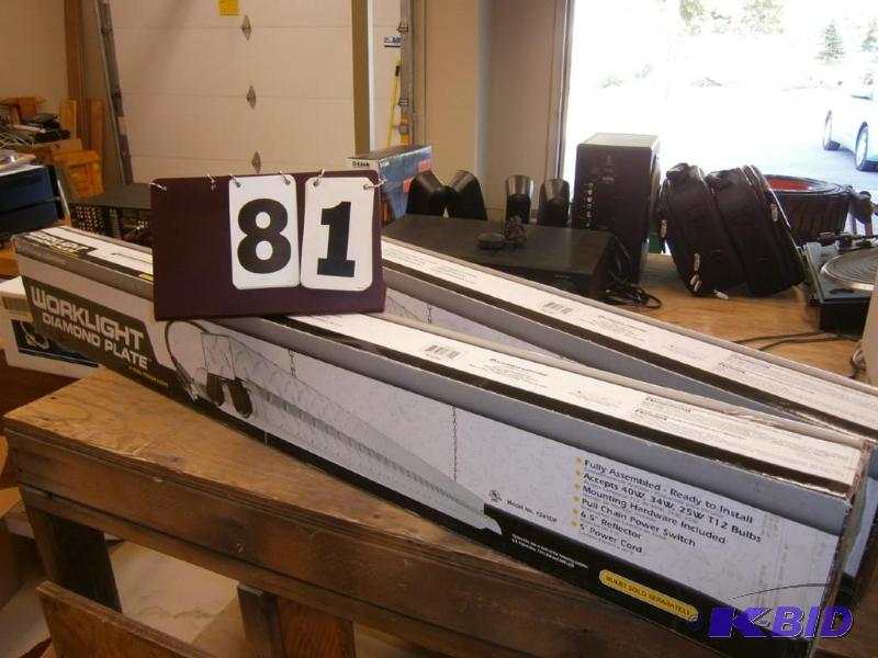 (1) work light, chrome, diamond plate, brand ...