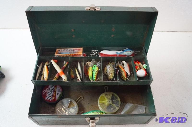 Fishing Tackle Box with tackle