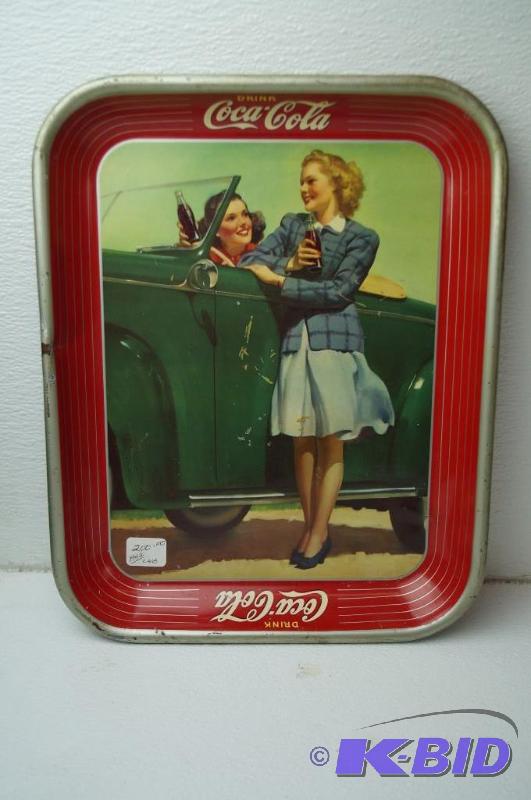 Authentic Coca Cola 1942 Roadster Girls Serving tray