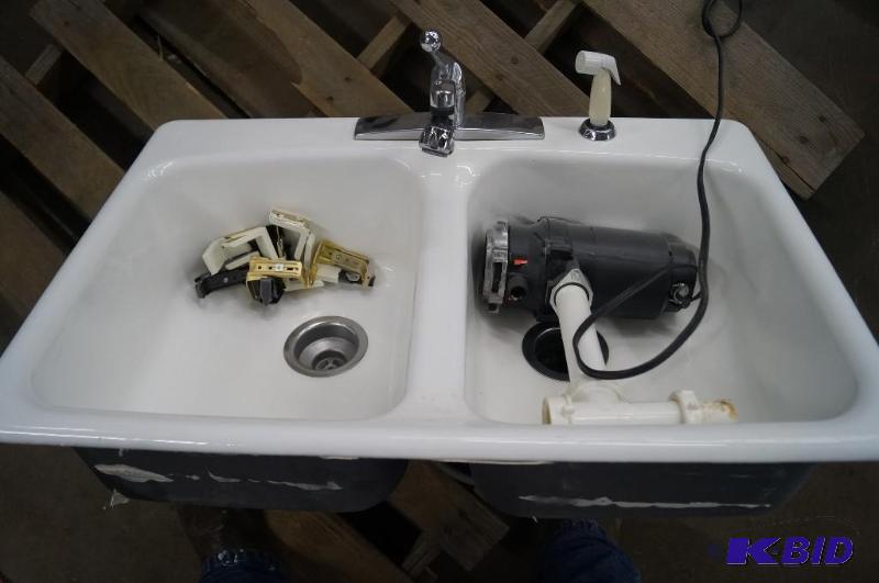 2 barrel Kohler Porcelain Sink