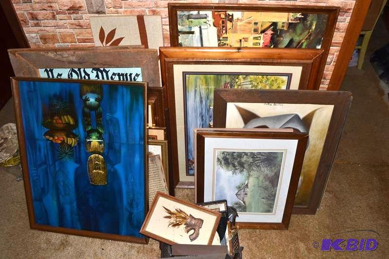 lot 158 image: Framed Artworks