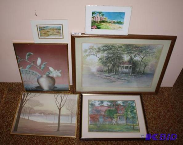 lot 169 image: Framed Landscape Prints