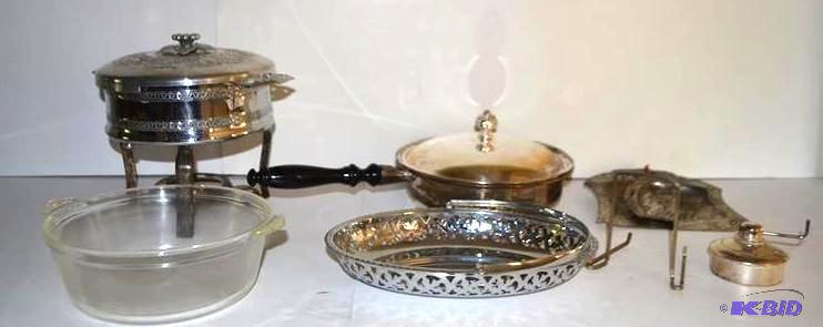 lot 175 image: Vintage Silver plated Cookware