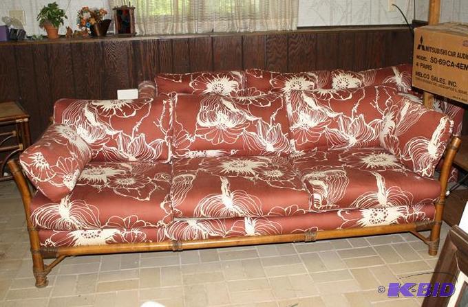 lot 229 image: Rattan Couch