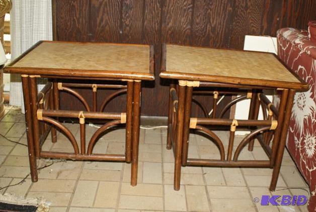 lot 231 image: Rattan Tables