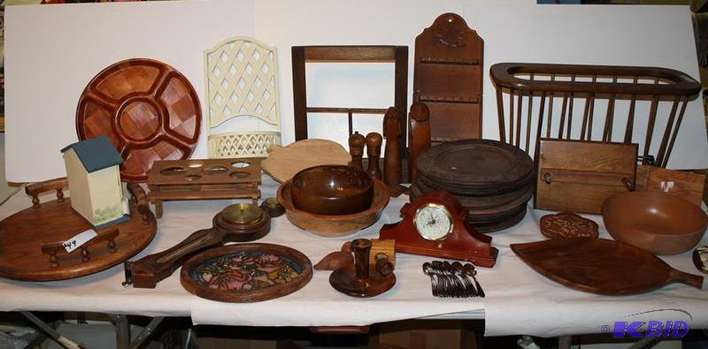 lot 249 image: Barometer, Clock, Lazy Susan