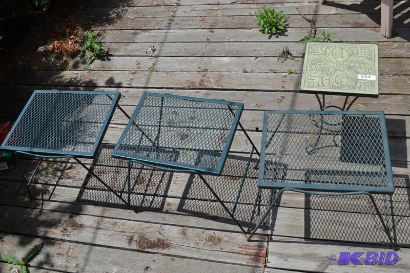 lot 269 image: Patio Tables
