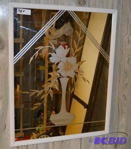 lot 285 image: Etched Mirror
