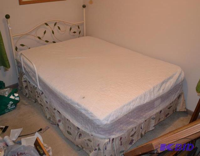 lot 288 image: Double Headboard, Mattress