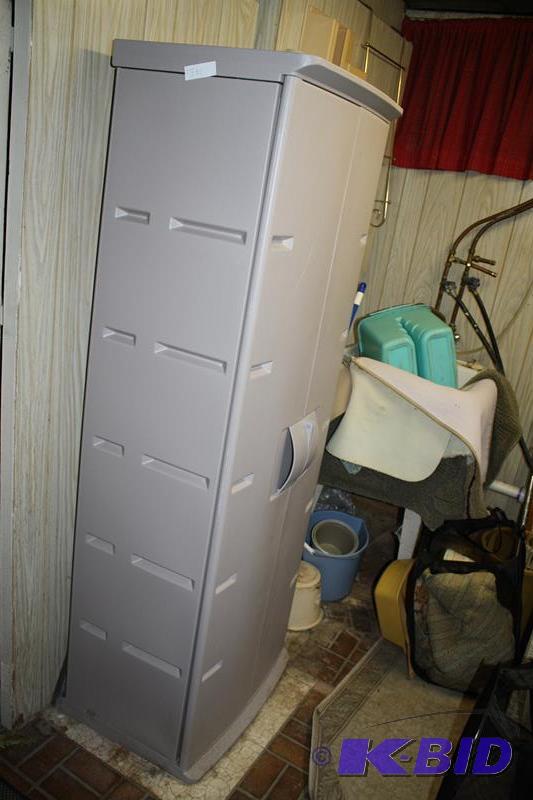 Sold at Auction: RUBBERMAID STORAGE CABINET