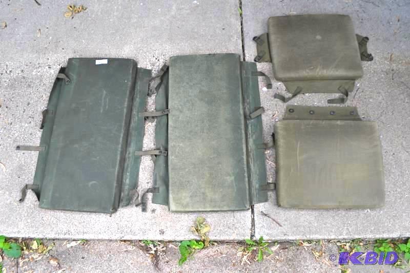 lot 33 image: 4 PC SEAT CUSHIONS for 1971 M151A2 Army Jeep ...
