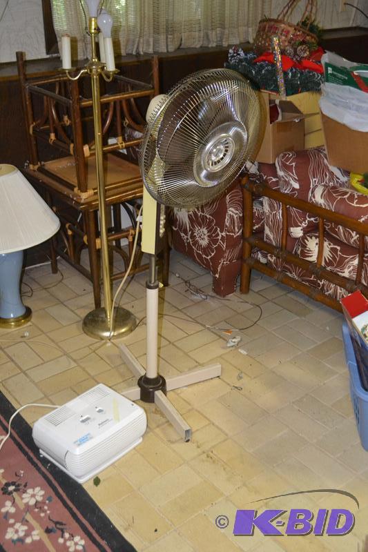 lot 330 image: Floor Fan and Ionizer