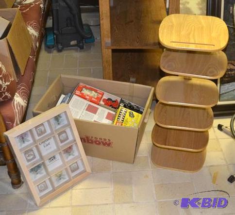lot 331 image: Tiered Shelving, Games