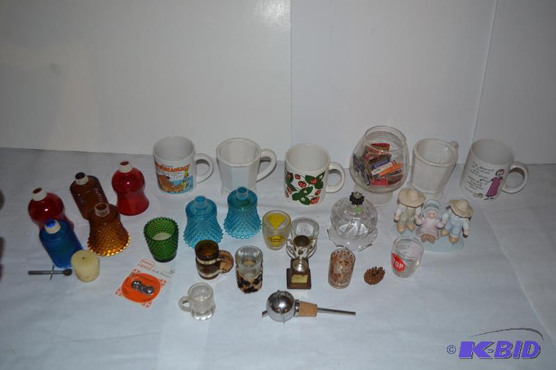 lot 366 image: Mugs, Votives, Matches