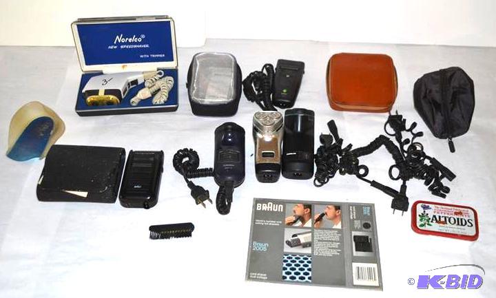 lot 400 image: Braun and Norelco Electric Shavers