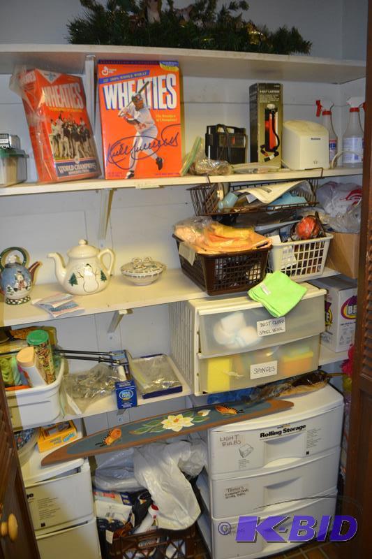 lot 402 image: Wheaties Cereal Boxes, Lot of household