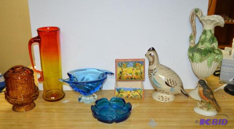 lot 407 image: Red Wing, Lefton, Murano Glassware
