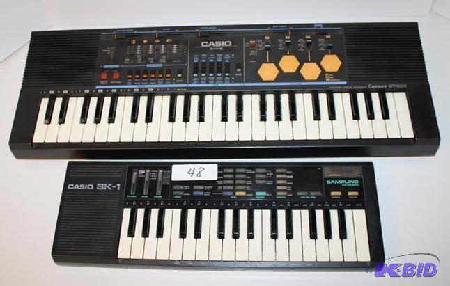 lot 48 image: CASIO KEYBOARDS Casio SK-1 keyboard &nbsp7....
