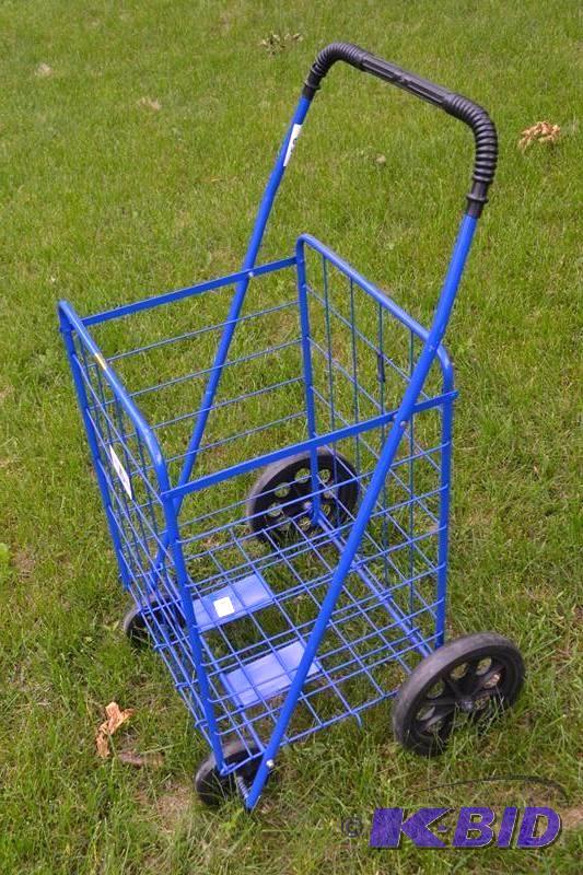 lot 63 image: 4 wheel collapsible cart 38x18x16"...
