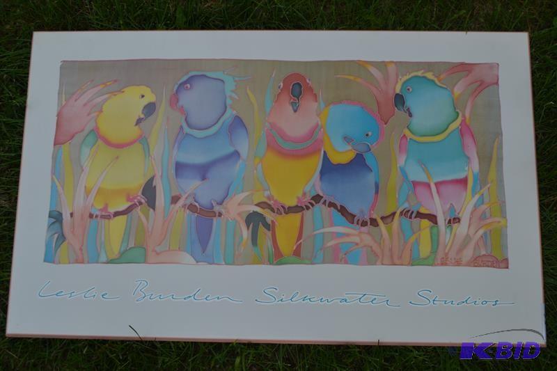 lot 73 image: Print Leslie Burden Silkwater Studios 24x39&q...