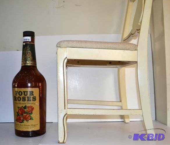 lot 77 image: Vintage Large bottle 27x7" Four Roses Wh...