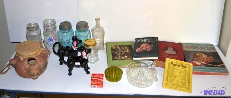 lot 92 image: Antique items.  Readers Digest March 1936....