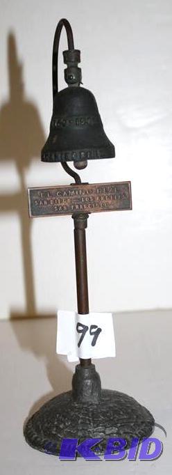 lot 99 image: Vintage Souvenir El Camino Real Guide Post Be...