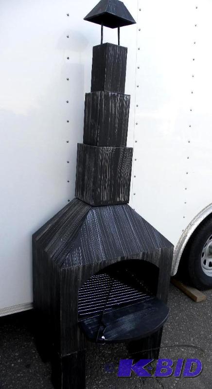 lot 53 image: Outdoor Cooking Chimnea, high temperature pai...