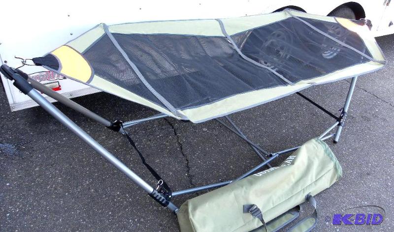 lot 71 image: Portable Folding Hammock, foldable, steel fra...
