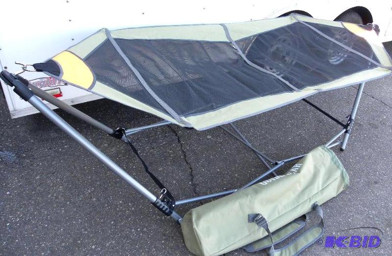 lot 72 image: Portable Folding Hammock, foldable, steel fra...