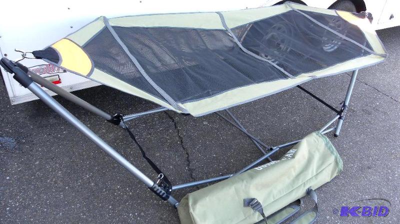 lot 73 image: Portable Folding Hammock, foldable, steel fra...