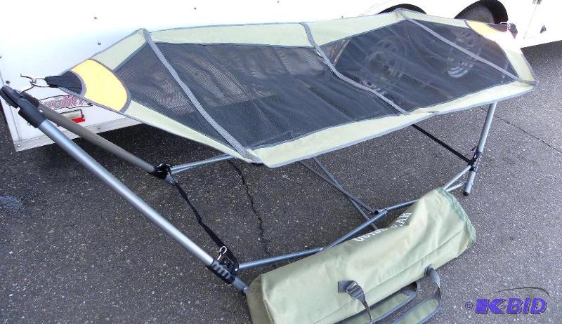 lot 75 image: Portable Folding Hammock, foldable, steel fra...