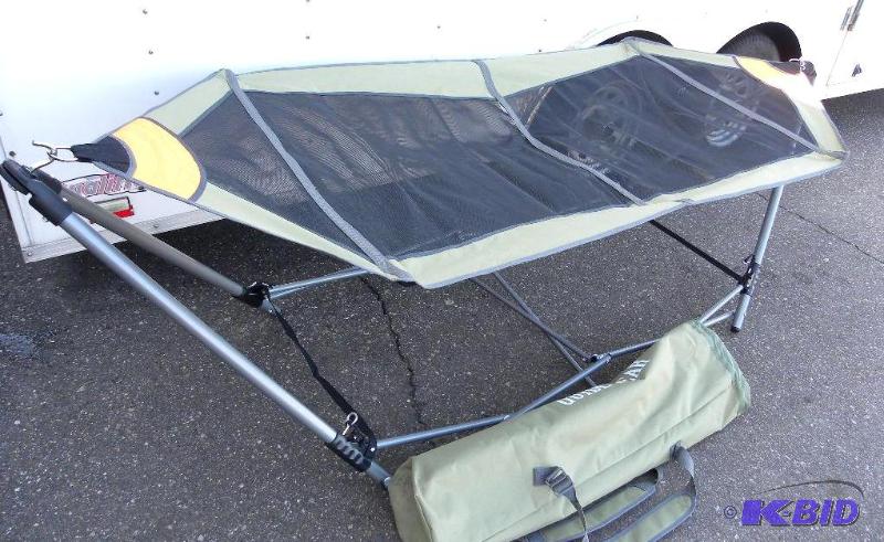 lot 80 image: Portable Folding Hammock, foldable, steel fra...