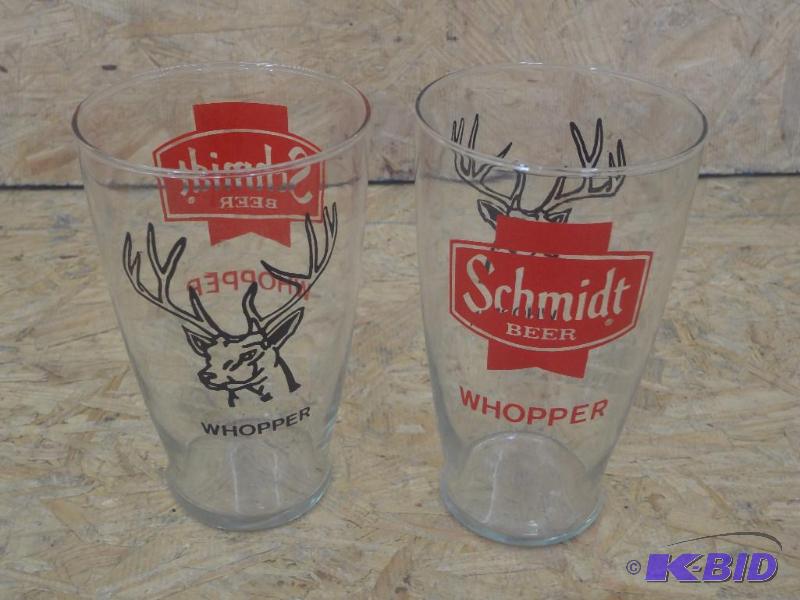 lot 103 image: (2) Schmidt Whopper Buck Glasses...