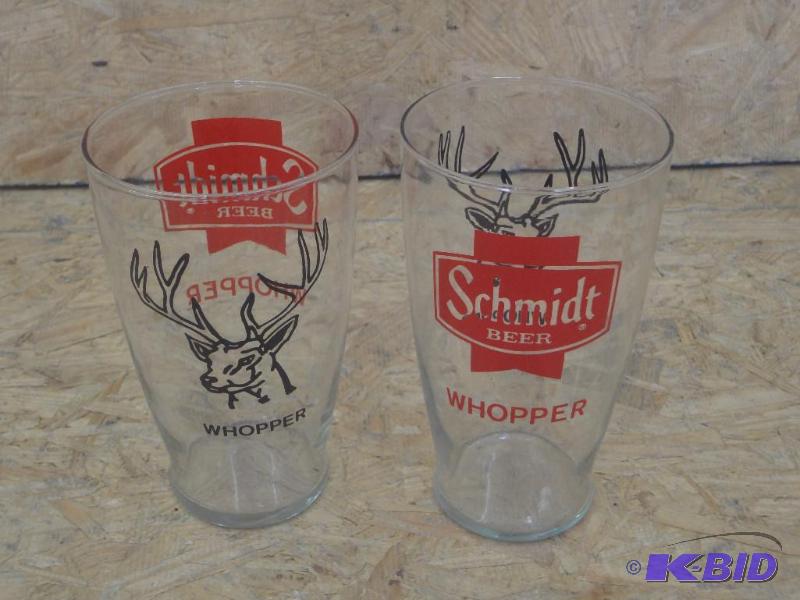 lot 104 image: (2) Schmidt Whopper Buck Glasses...